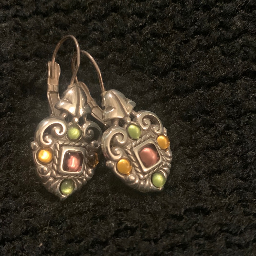 Brighton vintage heart shaped earrings
